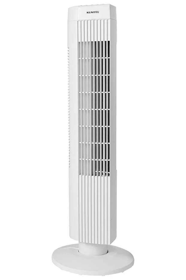 KTF-258W Kule Tipi Beyaz Vantilatör – 50W, Zaman Ayarlı, 3 Hız Kademeli, Sessiz Çalışma